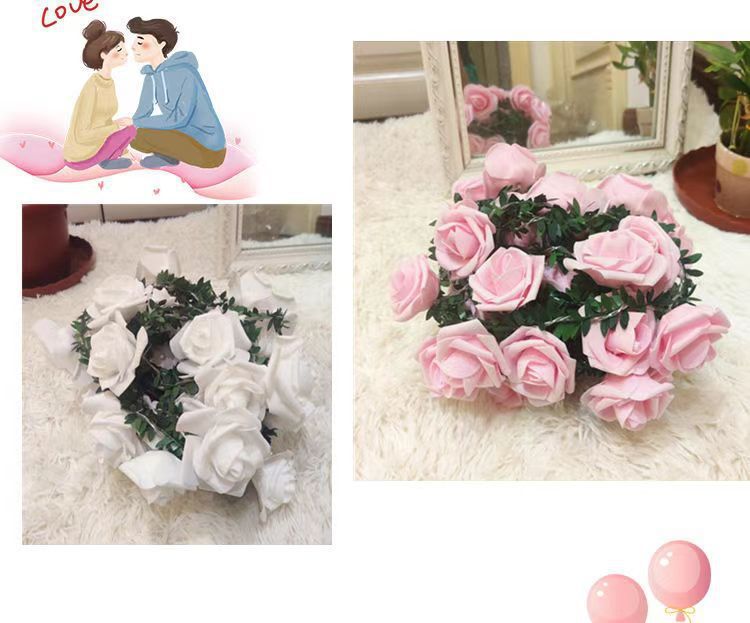Nuove luci decorative per la camera da letto con strisce di rose a LED_voghion.com