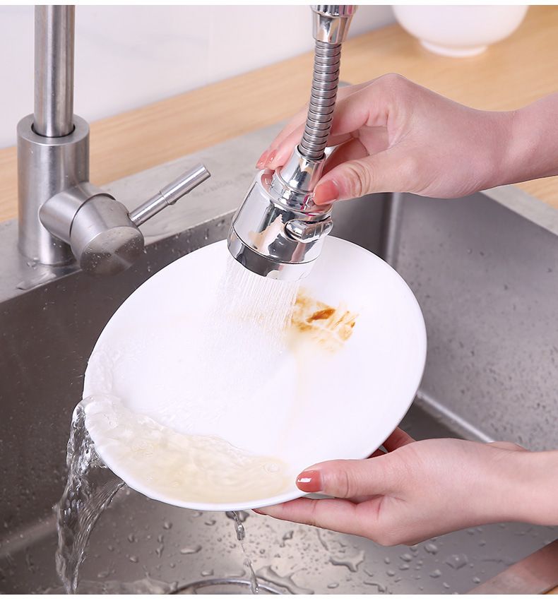 Waterbesparende kraanbeluchter met hoge druk - anti-spatfiltersproeikop met 3 standen, universeel geschikt voor keuken- en badkamergootsteen (BPA-vrij)_voghion.com