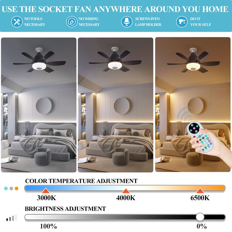 Stropní světla a ventilátory Nové světlo pro ventilátor do obývacího pokoje Stropní lampa s ventilátorem Jednoduché moderní LED světlo pro ventilátor do ložnice_voghion.com
