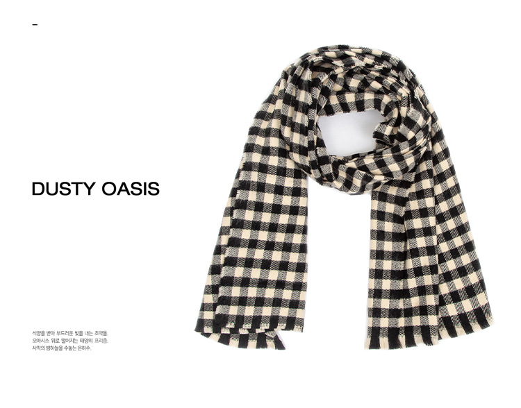Women's Scarves new style men's scarf imitation cashmere small plaid scarf women's extended warm shawl_voghion.com
