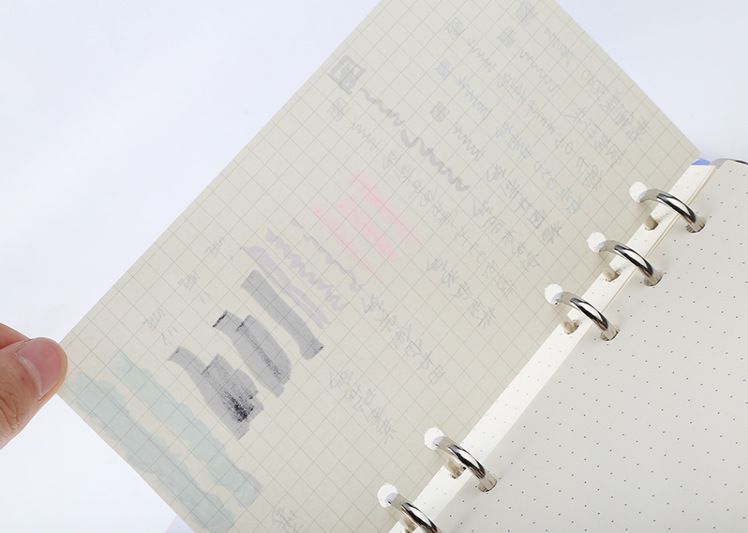 Kraftpapier A5A6 Losbladig Binnenpagina Binnenkern Vierkant Horizontale Lijn Blanco Dot Matrix Handboek Notitieboek Vulling_voghion.com