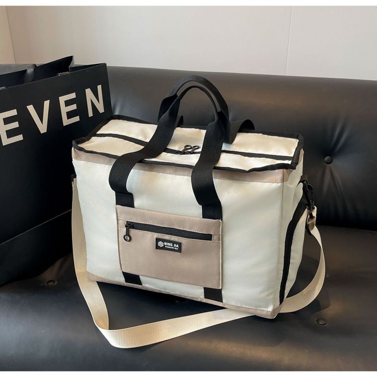 Modieuze lichtgewicht sport-fitnesstas Grote capaciteit Verplaatsbare draagbare opbergtas Schoenen Droog en nat Scheiding Yoga-trainingstas_voghion.com