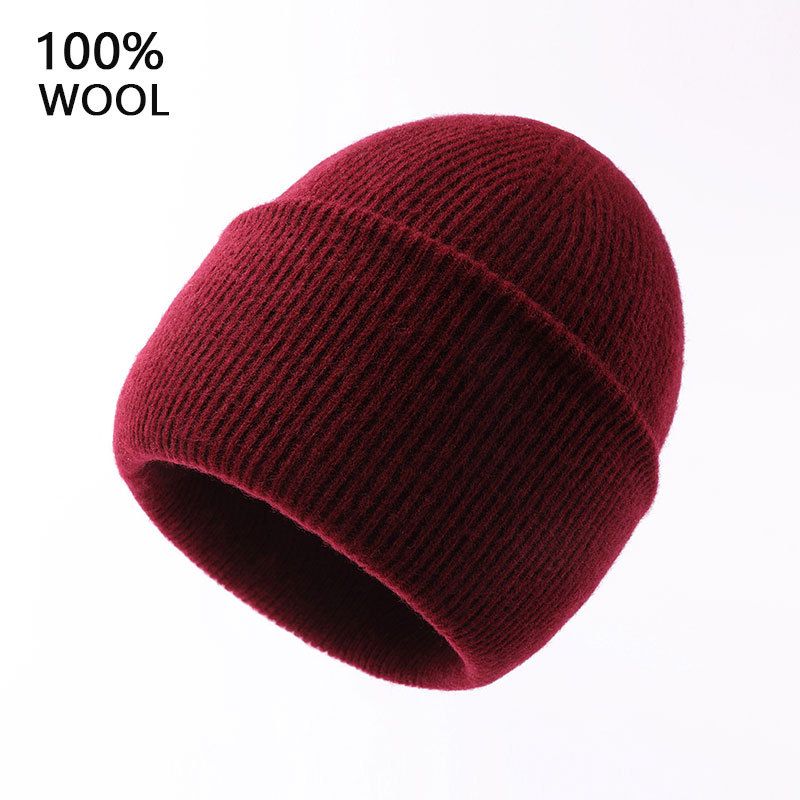 2023 New American Wool Hat Men's Winter Outdoor Ear Protection Thickened Warm Knitted Hat Big Head Circumference Cold Hat_voghion.com