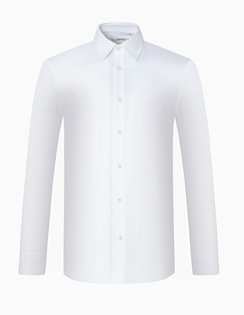 Men's pure cotton shirt DP non ironing casual versatile business commuting long sleeved shirt for men_voghion.com