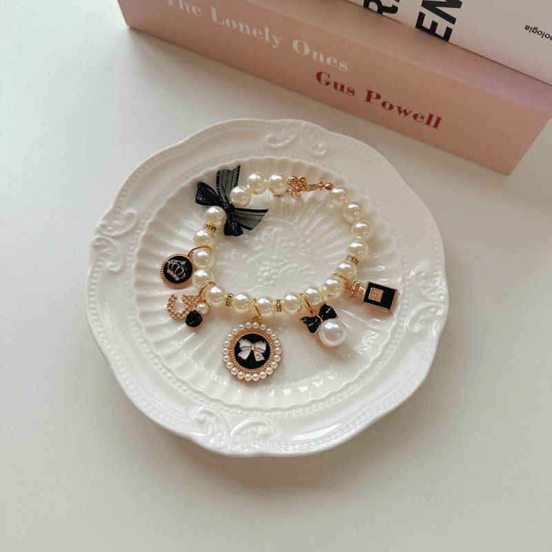 ✅Collana per animali domestici con perle, collare, ciondolo a forma di cuore, catena per collo di gatto e cane_voghion.com