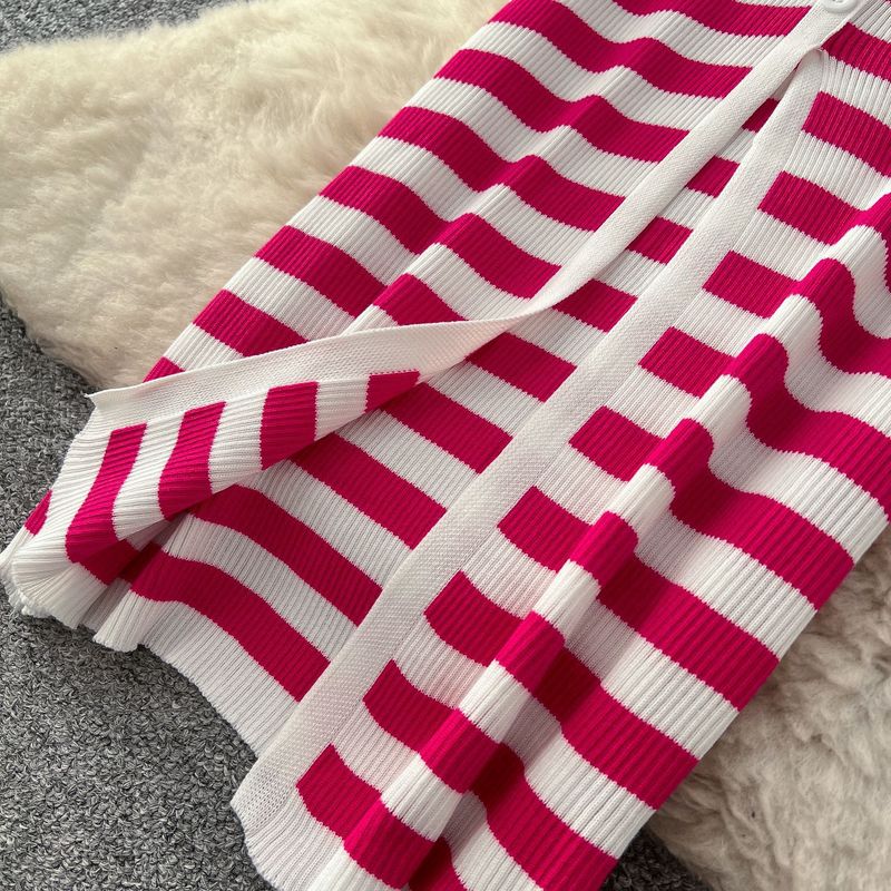 Robe portefeuille élégante à col en V et boutons – Robe mi-longue moulante ajustée avec fente latérale (taille unique, imprimé zèbre, polyester extensible)_voghion.com