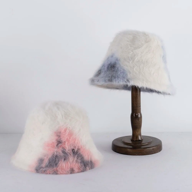 Cappello da pescatore in pelo di coniglio, caldo, elegante, da donna, da uomo, in feltro, di marca._voghion.com