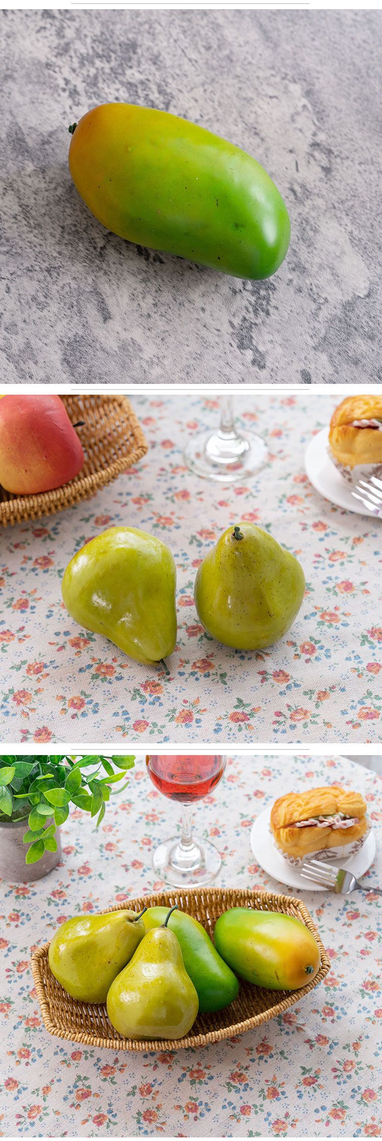 Weighted Simulation Fruit And Vegetable Model Home Decoration Shooting Props Farmhouse Living Room Decoration MW42886_voghion.com