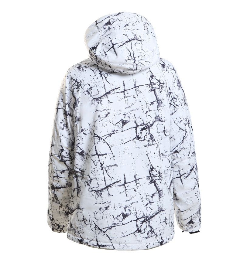 001 001 Herren Winddichte, wasserdichte, warme Winterjacke für Bergsteigen, Reisen, Snowboarden und Skifahren_voghion.com