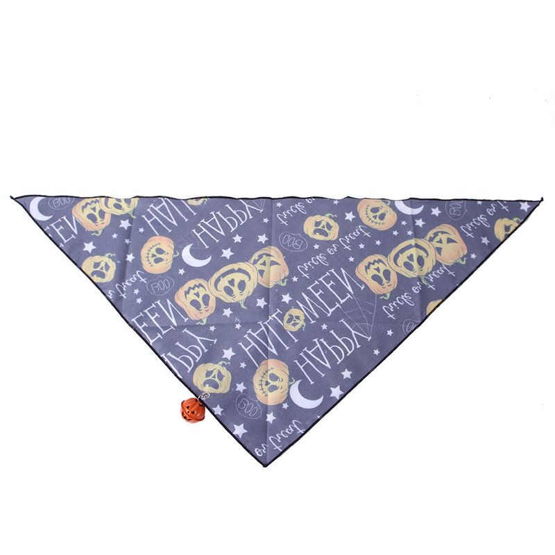 Triangolo di Halloween per cani Gatto domestico Asciugamano per sputi Bavaglino per cani Sciarpa di Halloween_voghion.com