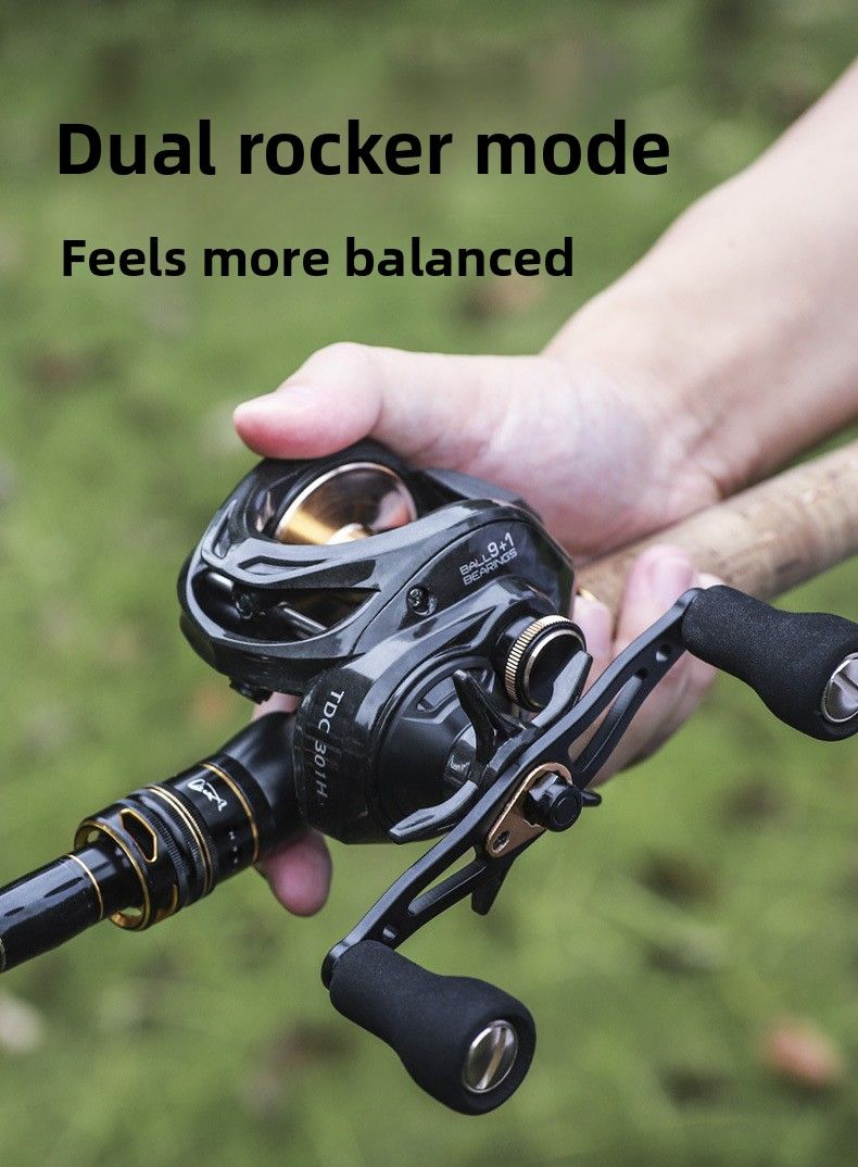 Chilun Violent Black Water Drop Carbon Arm Slow Jigging Thunder Strong Wheel Attrezzatura da pesca all'ingrosso_voghion.com