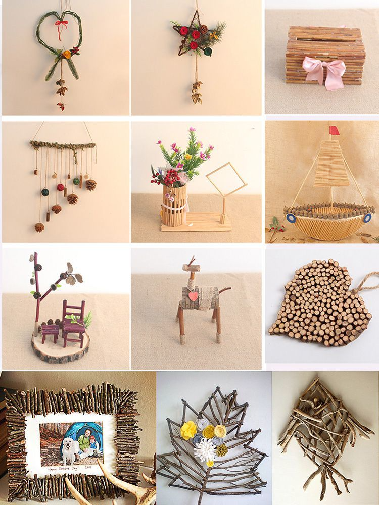Decoration Pine Cone Acorn Flower Handmade DIY Forest Kindergarten Environmental Creation Dried Branches Wild Creative_voghion.com
