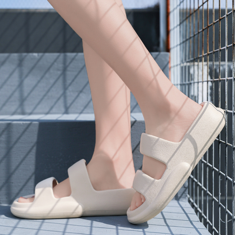 Pillow Slides Hausschuhe für Damen, leicht, dicke Sohle, modisch, für Zuhause, Schlafzimmer, Hausschuhe, Damen, lässig, für drinnen und draußen_voghion.com