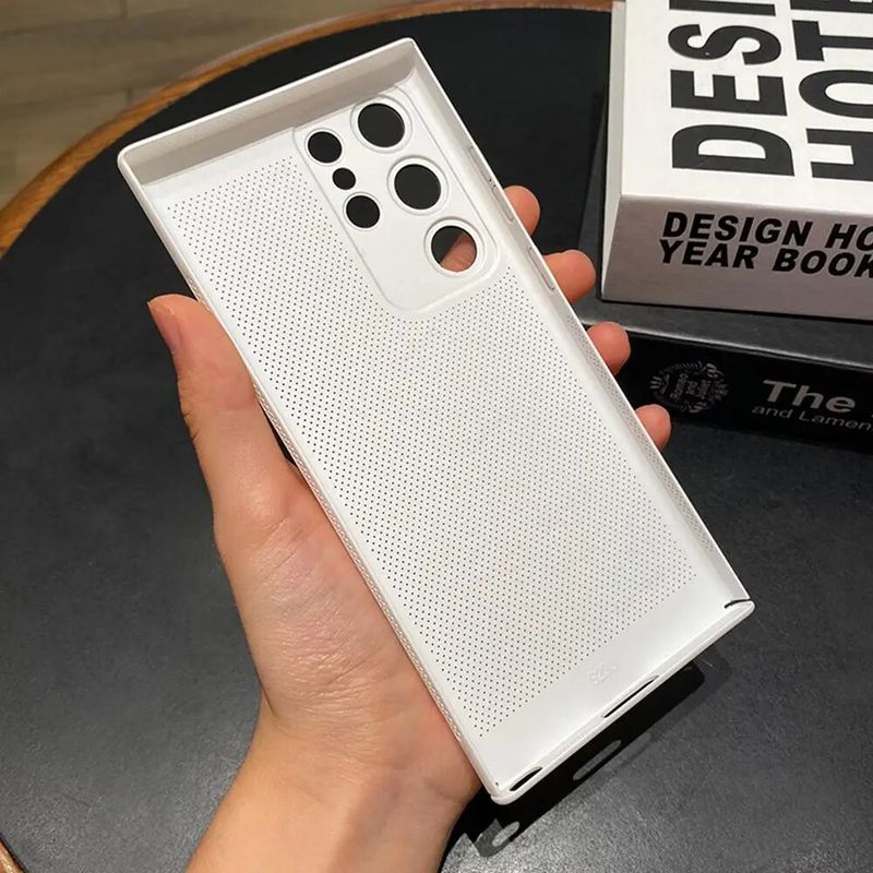 Warmteafvoer telefoonhoesje voor Samsung Galaxy S24 S22 S21 Ultra S20 FE S23 Plus S20FE Schokbestendige koeling Harde pc-hoes_voghion.com