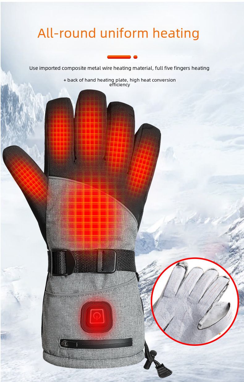 Guanti da ciclismo, nuovi guanti riscaldanti per sci, equitazione, esterni, spessi, riscaldanti elettrici, per coppia, da uomo e da donna, caldi, con protezione per le mani, moda_voghion.com