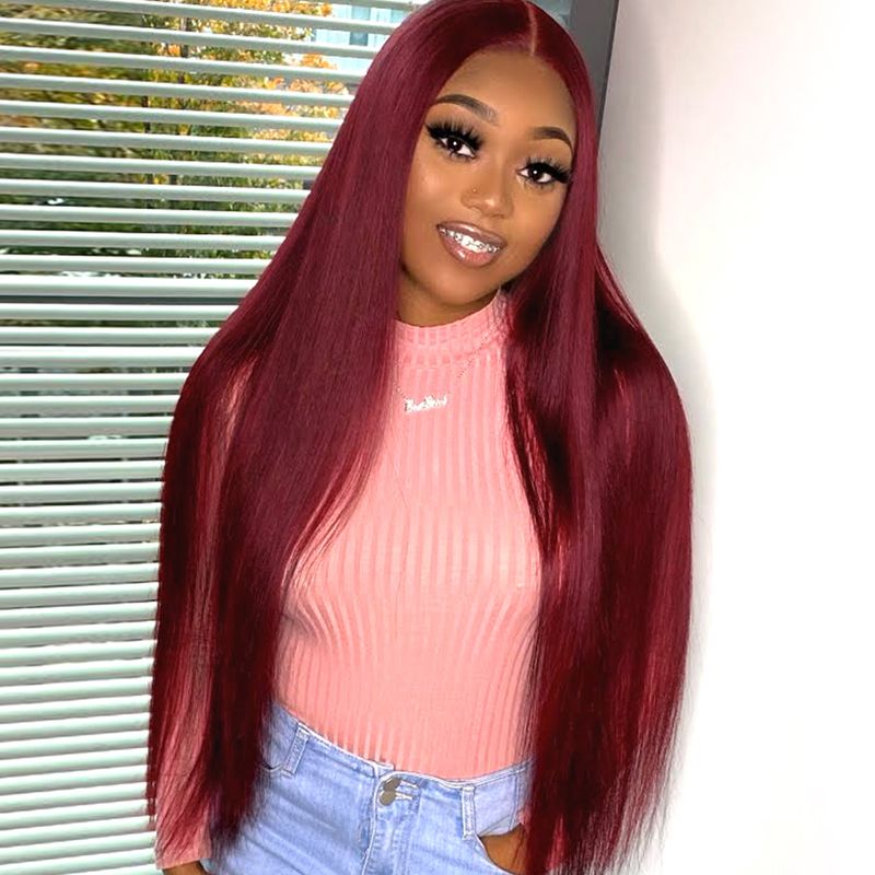 Hett såld 13x3.5 syntetisk spets fram Ws för kvinnor Sier Grey Ginger Orange 99J Bury Lång Straht Limfri Cosplay Fest Dagligen_voghion.com