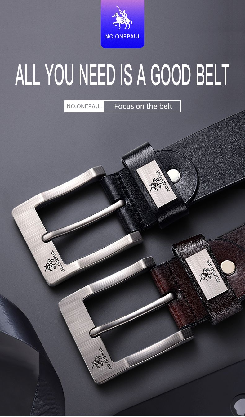 HEIßER Neue Leder Qualität Schnallen Jeans Retro Casual High-end-Business Denim Gürtel Herrenmode Mittleren alters und Junge_voghion.com