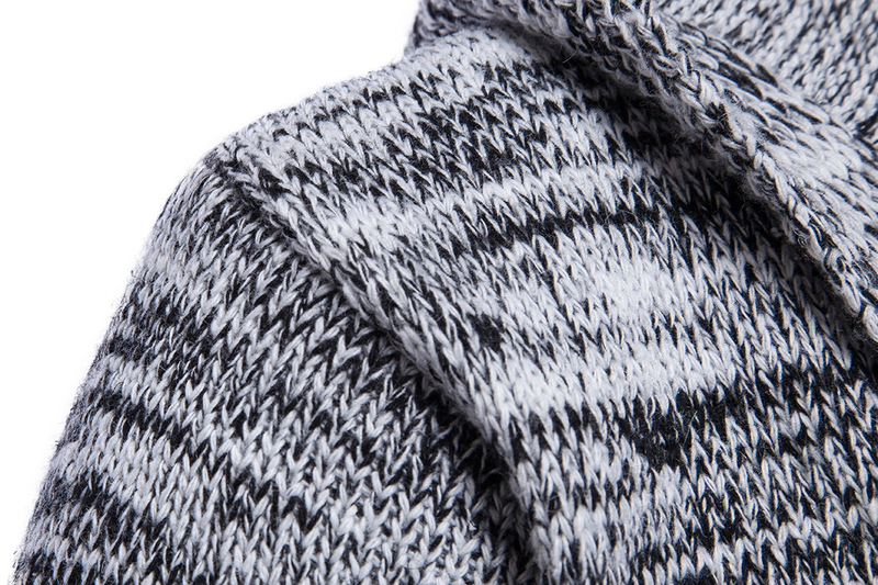 winter new hooded thick cardigan European size men's solid color knitted sweater Spring and Autumn coat_voghion.com