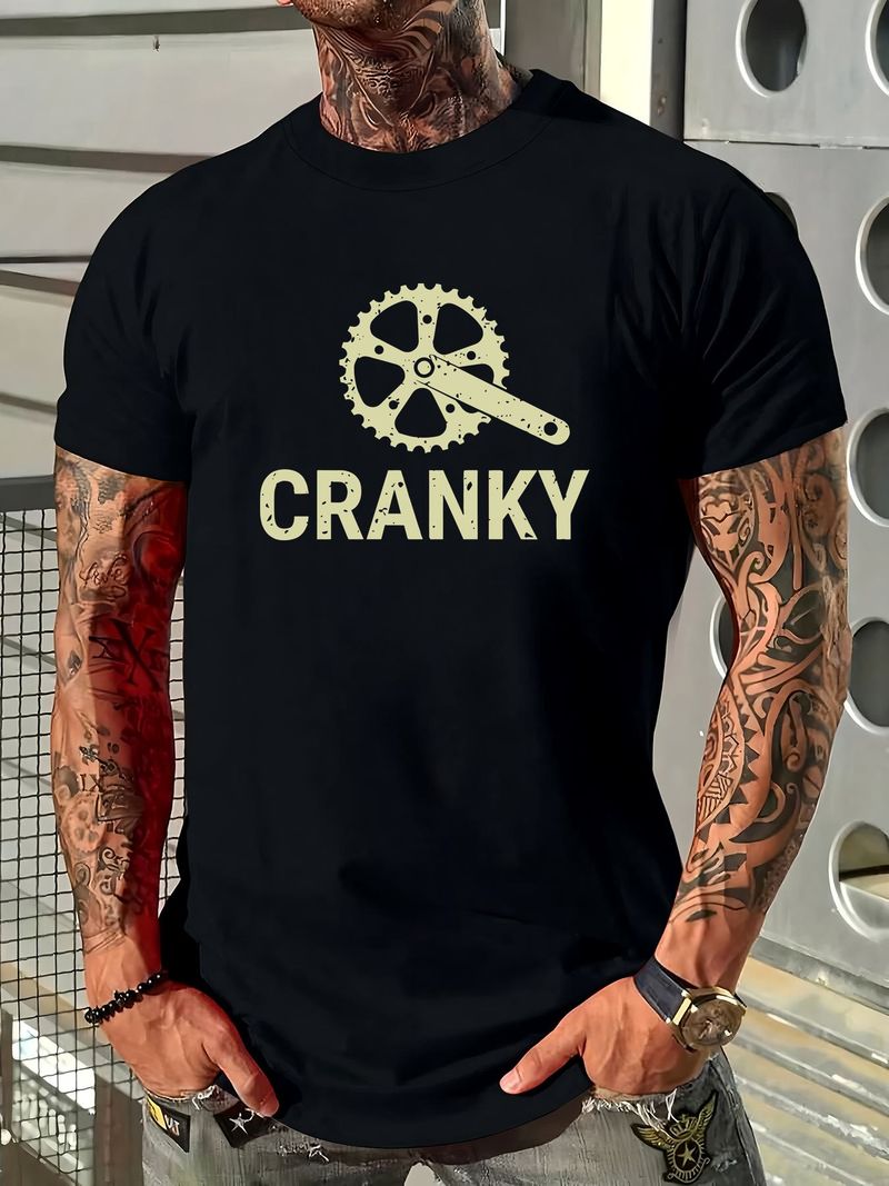 Maglietta da ciclismo con catena di bicicletta irritabile, divertente, per ciclisti, amante dei ciclisti, abbigliamento da montagna casual, streetwear da uomo, unisex, estivo_voghion.com