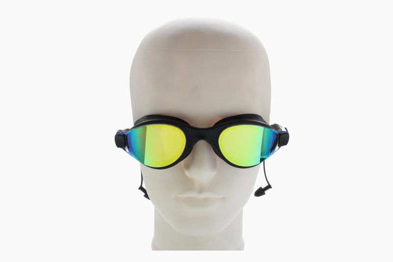 Adult men's and women's coated swimming glasses silicone casual HD Phantom color anti-fog, waterproof and drop comfortable diving_voghion.com