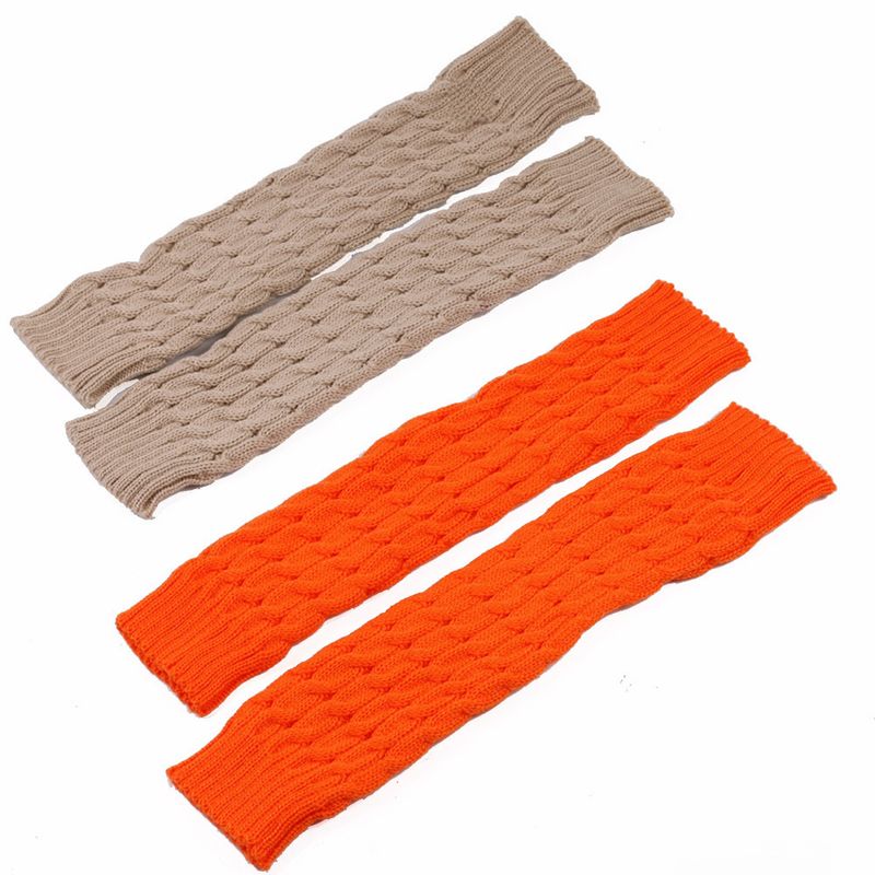 Grobe Wollsocken, Beinwärmer, gestapelte Socken im koreanischen Stil, gestrickte Beinabdeckungen für Herbst und Winter, grenzüberschreitende, achtstellige, gedrehte Beinschutzstiefel_voghion.com