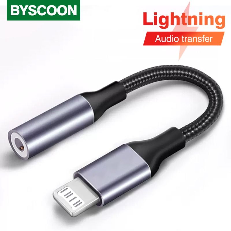 Lightning To 3 5 MM Jack AUX Cable Adapter For iPhone 12 13 14 Pro Adapter Headphone Connector Audio Splitter iphone accessories_voghion.com