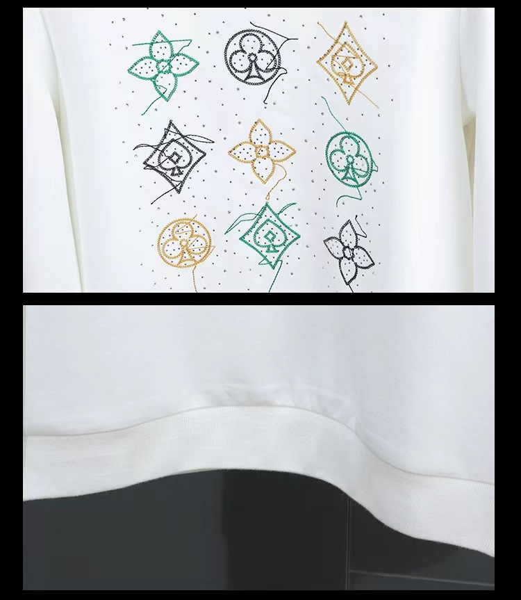 Herren Frühling und Herbst neue Mode lässig langärmeliges T-Shirt mit Rundhalsausschnitt Design Sense Stickerei Pullover_voghion.com