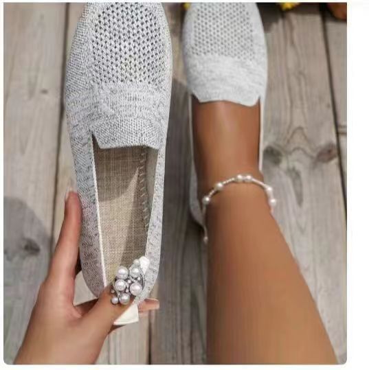 2025 Frühling Große Flache Einzelne Für Frauen, Ein Fuß Casual Schuhe Waren_voghion.com