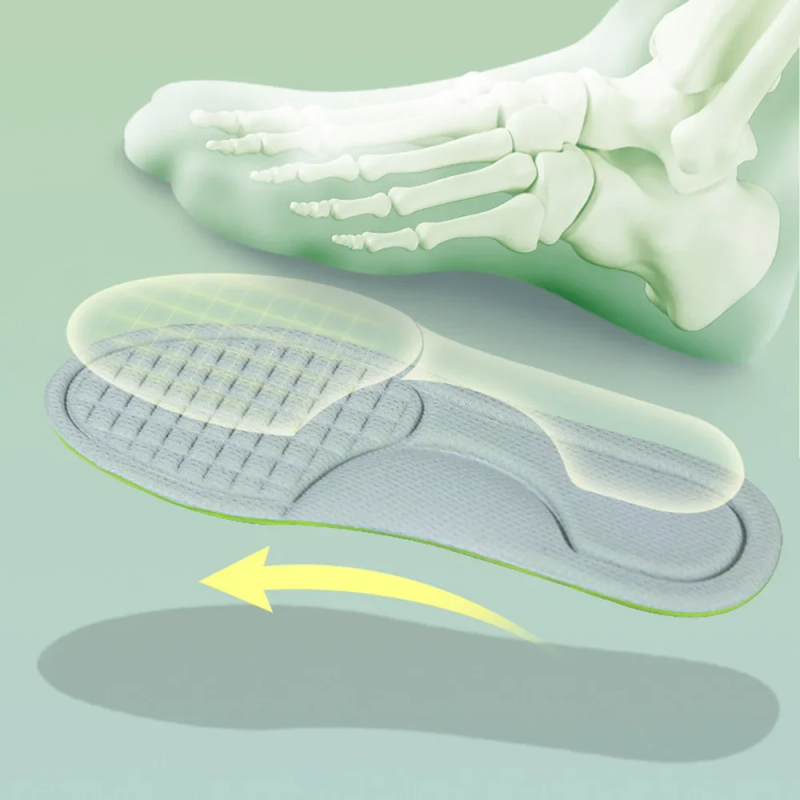 2/4 Stéck Unisex Nano Memory Foam Sohlen Schweessabsorbéierend Sportslaufschong Asätz Weich Deodorant Orthopädesch Pads_voghion.com