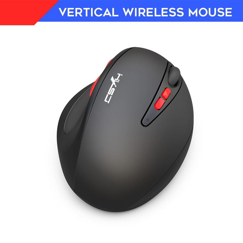 T31 2.4G trådløs genopladelig vertikal mus med 7 taster og ergonomisk design_voghion.com