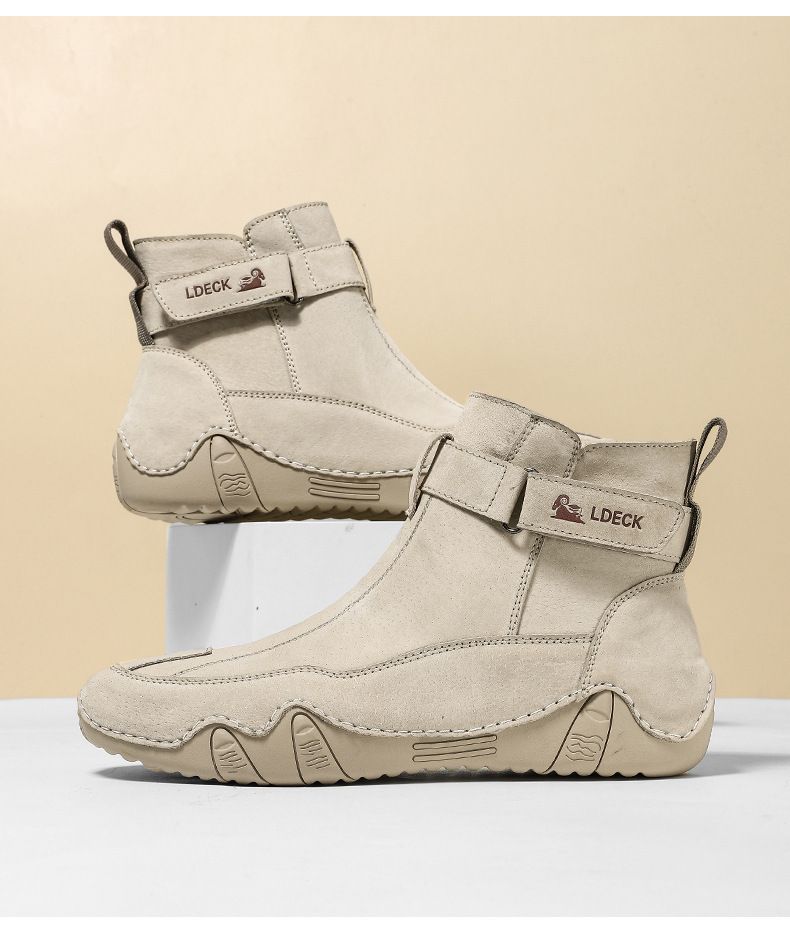 Stivali Martin da uomo in stile retrò, in pelle, di grandi dimensioni, alti, resistenti all'usura, scarpe casual da esterno_voghion.com