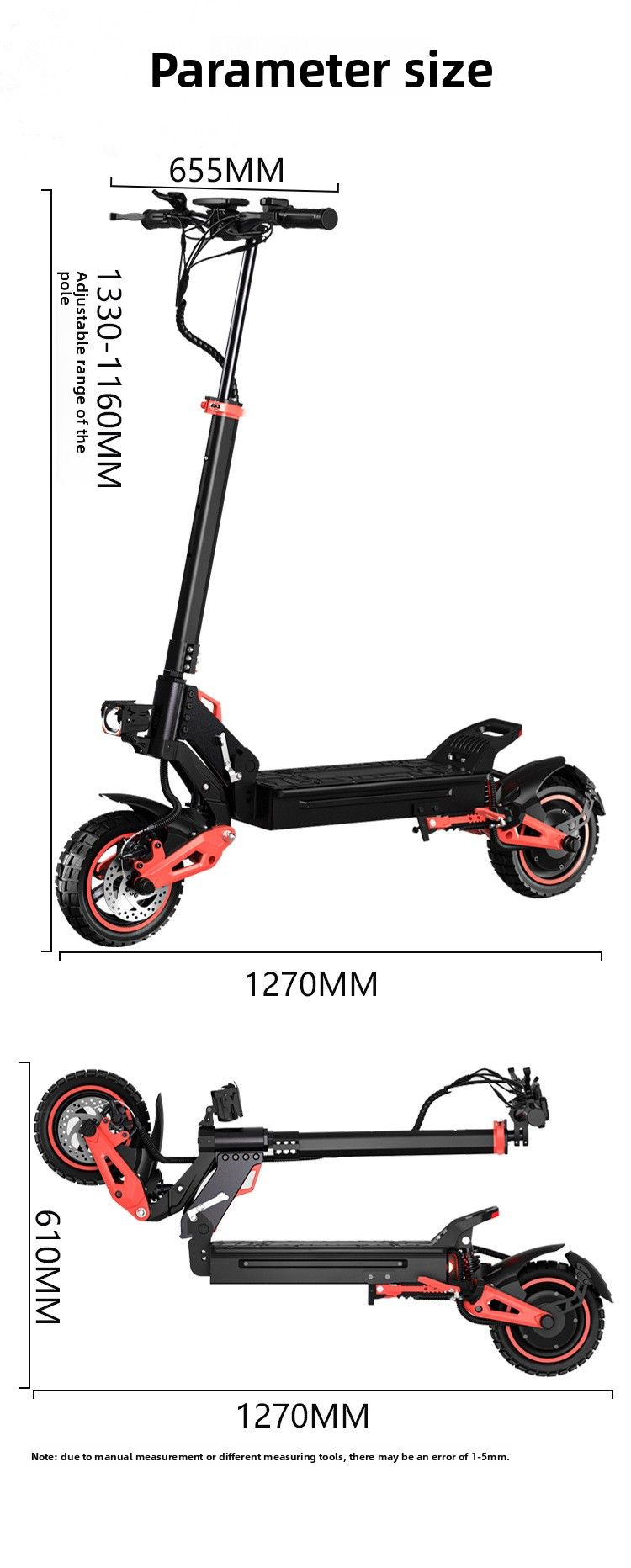 Monopattino elettrico portatile da 48 V per adulti, in lega di alluminio, con batteria a lunga durata da 1600 W_voghion.com