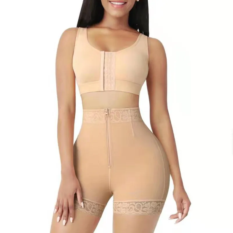 Taille Bauch Shaper VIP Frauen Bauch Control Fa Zipper Sexy Spitze Hüfte Taille Shorts Bodys Frauen Abnehmen Taille Trimmer_voghion.com