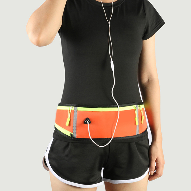 Lihanbao midjeväska Multi-användning vattentät Oxford tyg justerbar headset hål bältesväska för sport_voghion.com