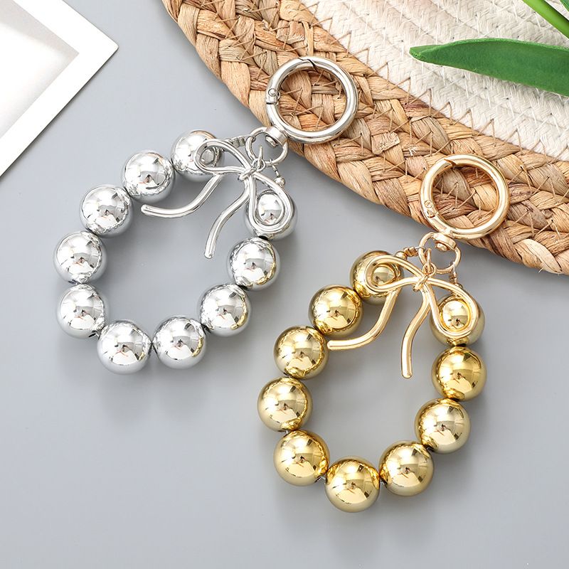 INS Korean Jewelry New Pearl Chain Phone Car Keychain Pendant Fashion Versatile Bag Decoration Ornament_voghion.com