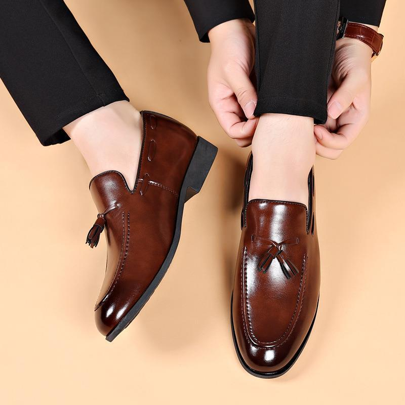 Neu Herren Casual Klassische Designer Emed Leder Marke Komfortable Business Kleid Schuhe Für Männer_voghion.com