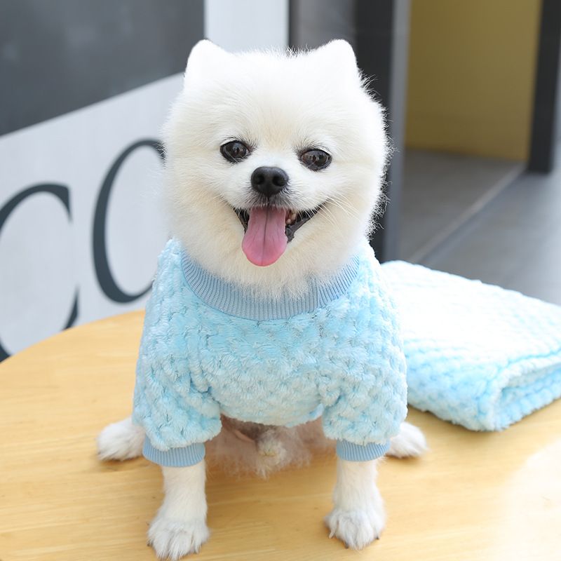 Ropa para perros pequeños y grandes, ropa para gatos, otoño e invierno, nuevos suministros para mascotas, ropa de vellón, método, cubo, ropa de dos patas, cuadros_voghion.com