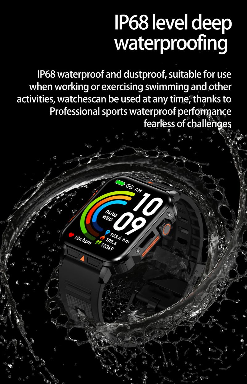 Slimme horloges Nieuwe L81 Smart Watch Spraakoproep Bluetooth Hartslag- en bloeddrukmeting Multifunctionele stappenteller Muziekweergave_voghion.com