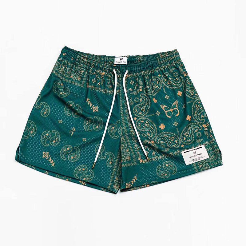 Herreklær Sportshorts for par Moteriktige, uformelle sportshorts for menn og kvinner, hurtigtørkende, basketballbukser i store størrelser_voghion.com