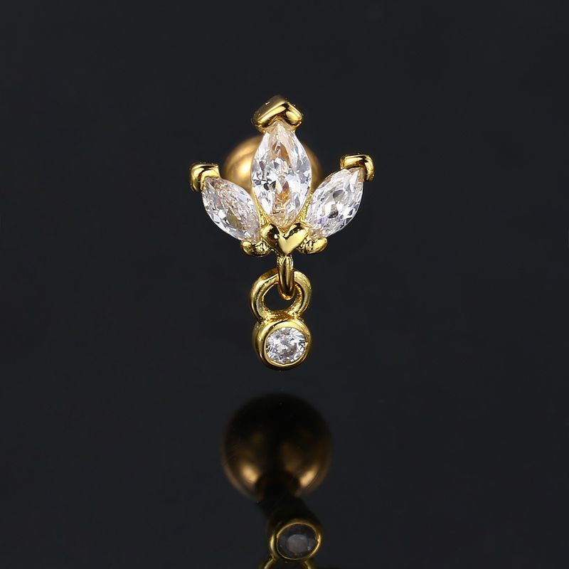 Unisex Nuovo Moda Piercing Osso Femmina Zircone Ciondolo Vite Mini Orecchini a Bottone_voghion.com