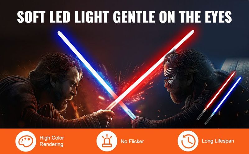 Lightsaber 12 RGB Colors 4 Sounds Rechargeable FX Dueling Light Saber_voghion.com