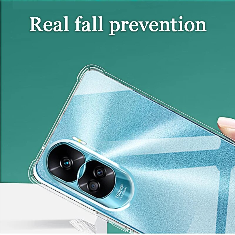 Telefono trasparente antiurto per Huawei Honor 90 Custodia in silicone trasparente Cover posteriore 70 Lite Pro X8a X9a X7a X6_voghion.com