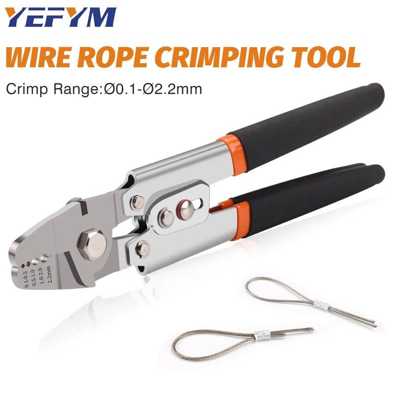 Wire Rope Tool - Swager Crimper For Fishing Lines And Aluminum Crimping Loop Sleeves Up To 2.2mm Pliers_voghion.com