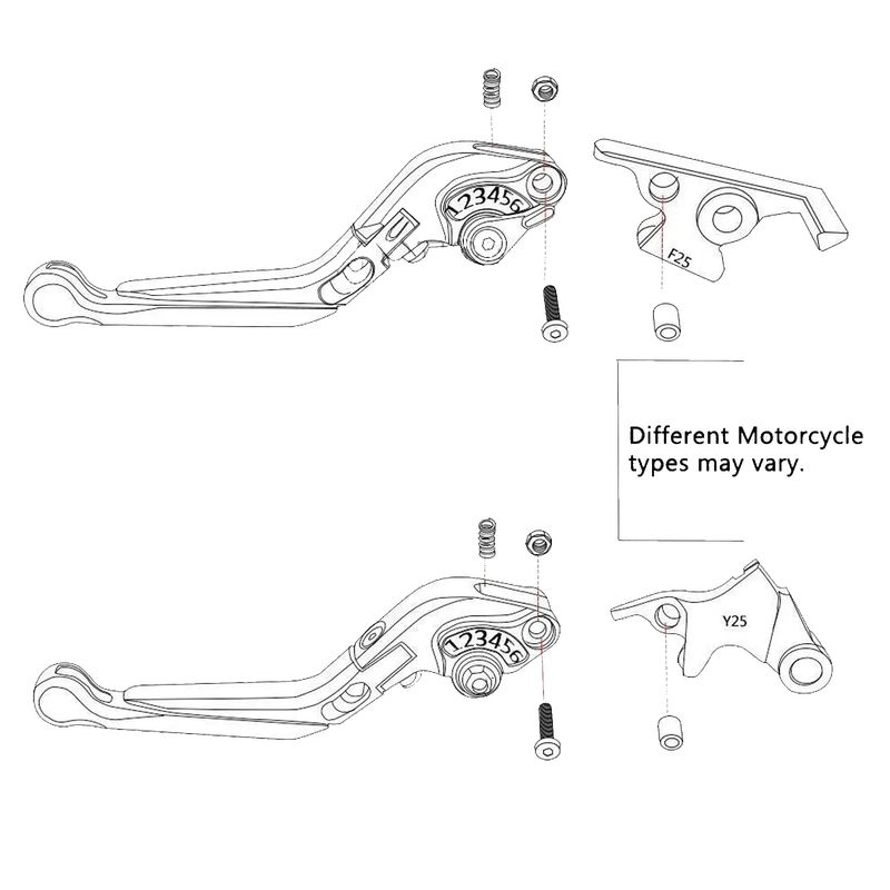 YZF-R3 YZF R3 CNC állítható, kihúzható, összecsukható fékkuplungkar markolat Motorkerékpár-kiegészítők_voghion.com