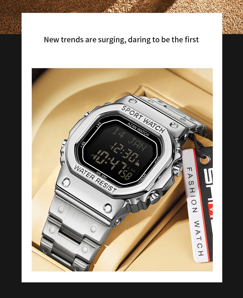 Orologio da polso digitale di lusso da uomo, orologio da polso alla moda, orologio antiurto con conto alla rovescia, impermeabile, con data e settimana, orologio da uomo_voghion.com