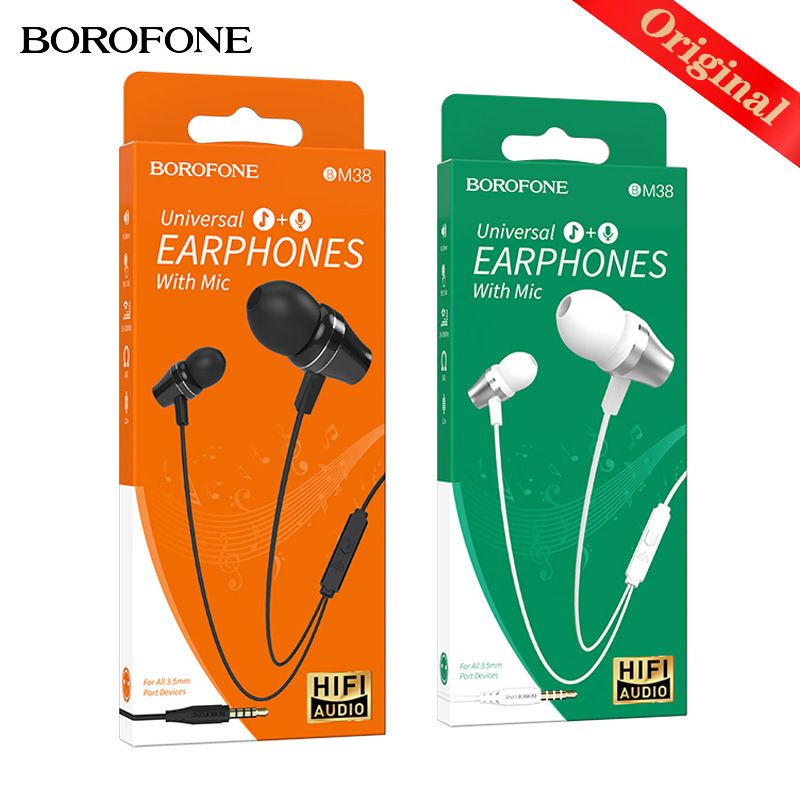 Music Festival BM38 universal wired earphone suitable for 3.5-inch mobile phone with microphone, new model_voghion.com