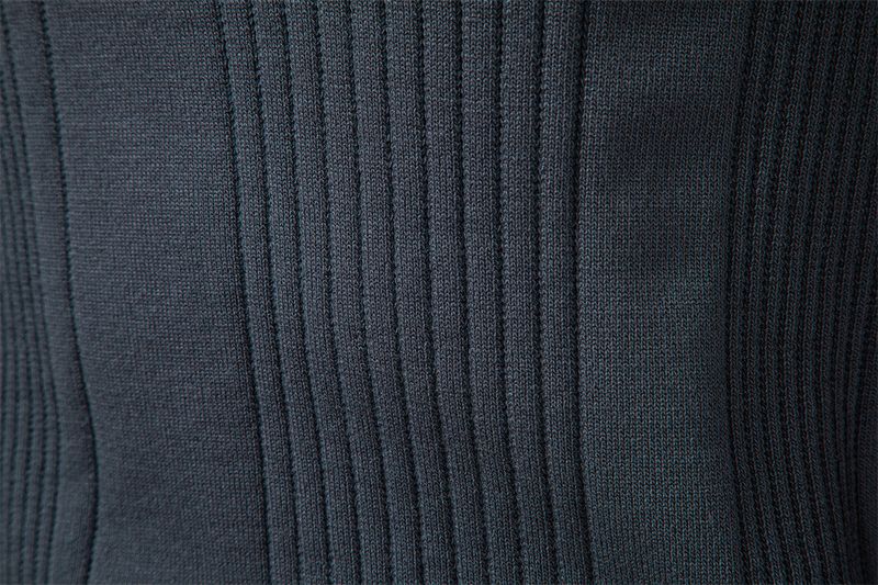 Heren slim fit gebreide trui met omslagkraag en rits - moderne stedelijke trui voor de herfst-winter, zeer elastische viscosemix_voghion.com