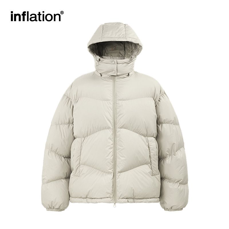 Männerkleeder liicht a portabel Puff Daunenjacke trendy Mark Hierscht a Wanter nei Samt effen Faarf Kapuzenjacke fir Männer_voghion.com