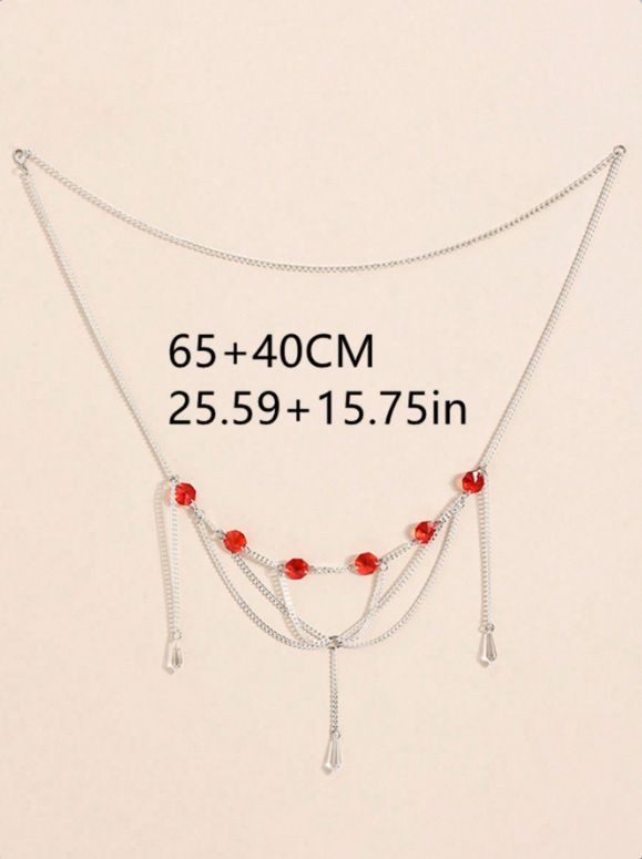 Catena in vita alla moda Accessori in vita per uso quotidiano in catena di metallo_voghion.com