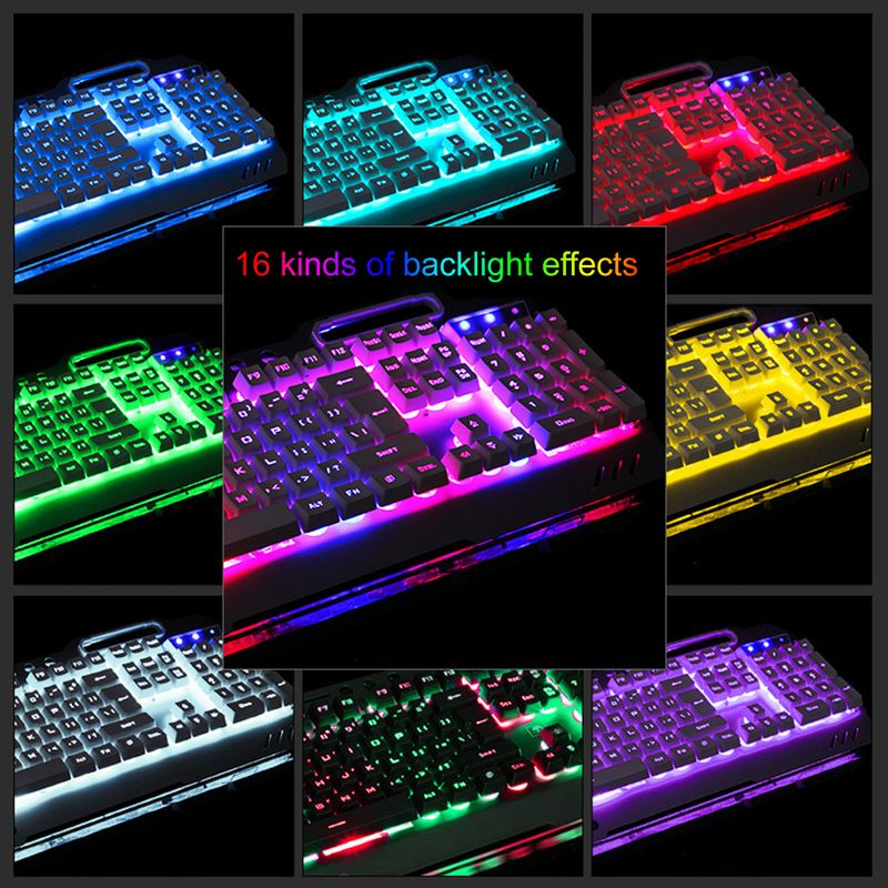 Farfi Wired RGB Backlit USB Interface Driver-free with Phone Holder/Pen Tray/Card Slot Waterproof Office Mechanical_voghion.com